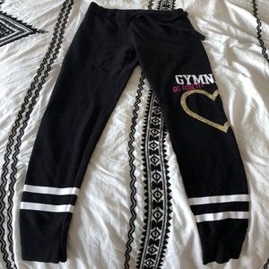 Never worn girl justice brand sweatpants. Size 14